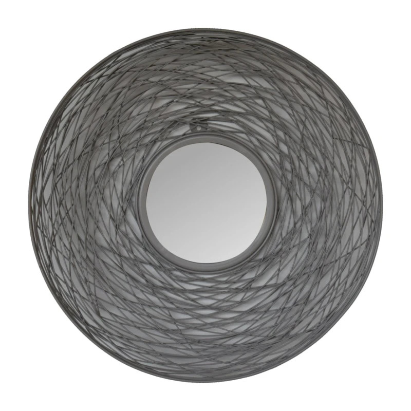Image of Artisan Furniture Artisan Furniture Wall Decor - Round Nested Mirror, Grey