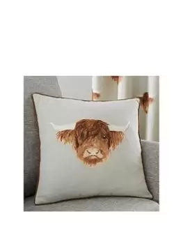 Image of Fusion Highland Cow Filled Cushion