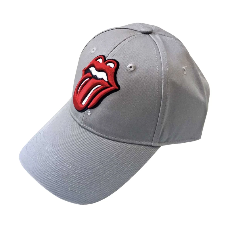 Image of The Rolling Stones Womens Logo Baseball Cap in Grey Grey Female One Size