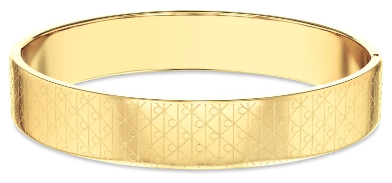 Image of Calvin Klein 35000889 Ck Iconic Gold Bangle - One Size Jewellery