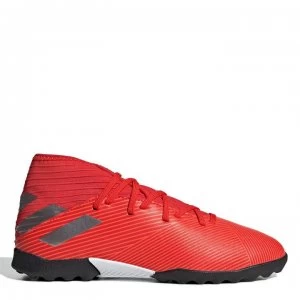 Image of adidas Nemeziz 19.3 Childrens Astro Turf Trainers - Red/Silver