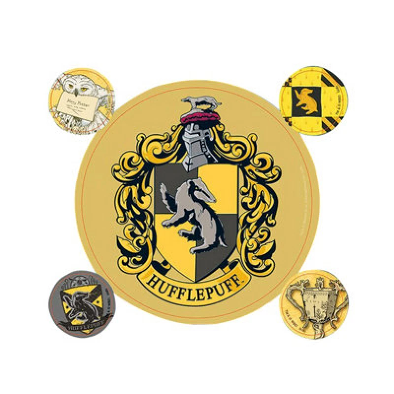 Image of Harry Potter Hufflepuff Stickers Yellow unisex