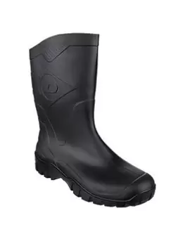 Image of Dunlop Dee Half Wellington Boots - Black, Size 7, Men