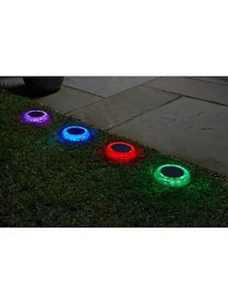 Image of SuperBright LED DecorDisk Up Light (4 Pack) White and Colour Changing