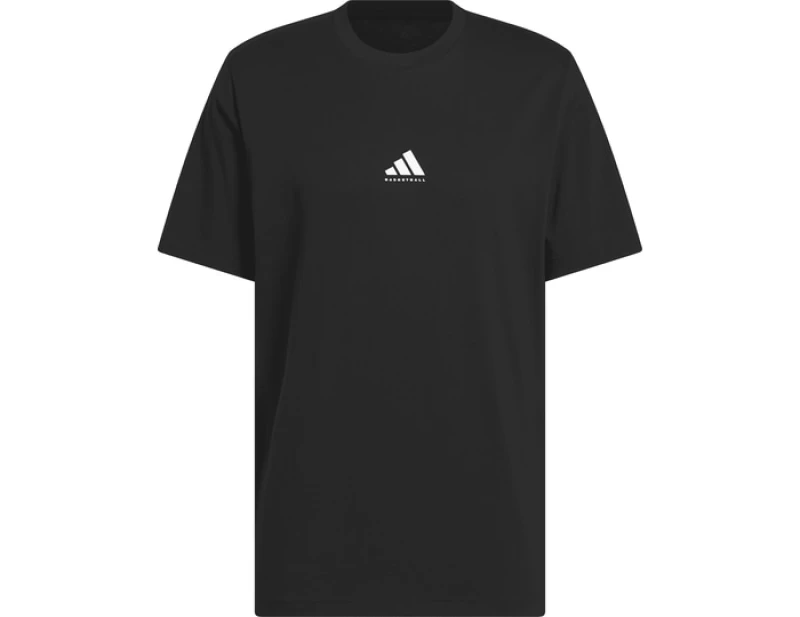 Image of Adidas Basketball Graphic T-Shirt Black S