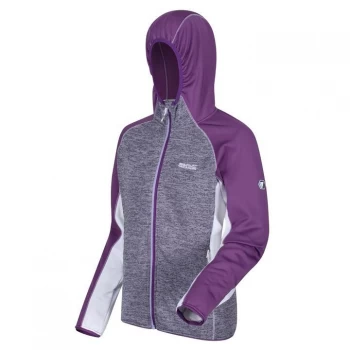 Image of Regatta Walbury Full Zip Hooded Fleece - LlcBlm/PlmJm