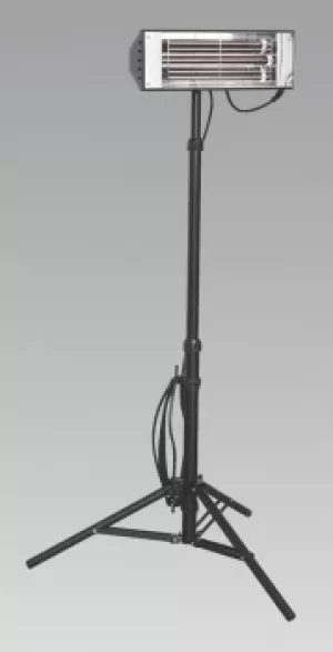 Image of Sealey LP1500 Infrared Quartz Heater Telescopic Tripod Stand 1500W/230V