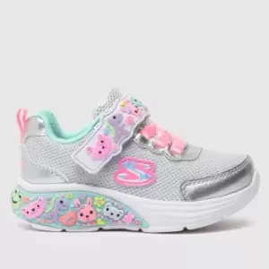 Image of SKECHERS Silver Lil Dreamers Girls Toddler Trainers