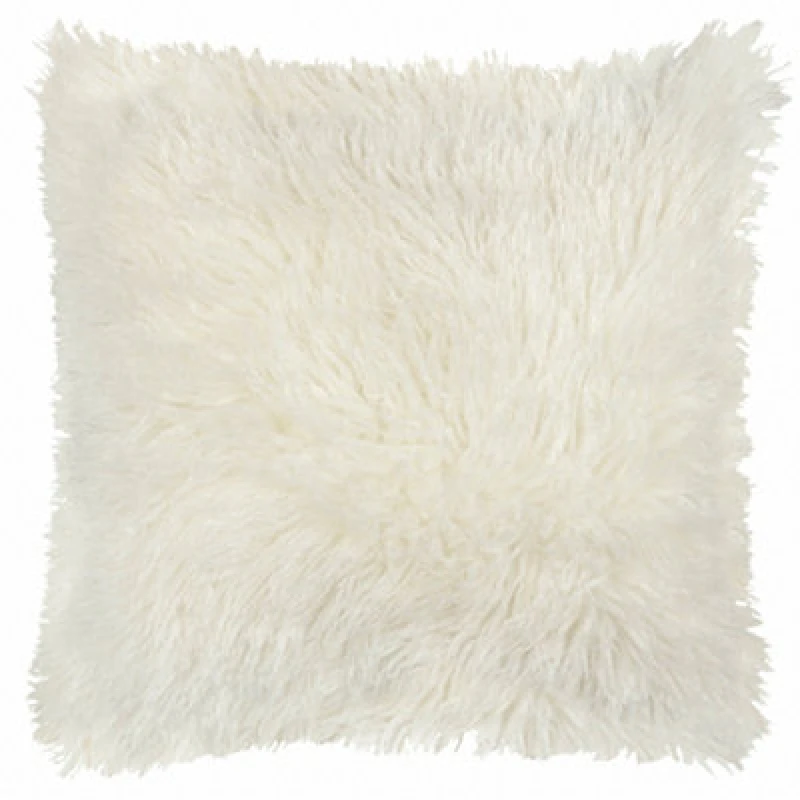 Image of Furn Furn Rowan Faux Fur Cushion in Light Beige Size: 50cm x 50cm Light Beige 50cm x 50cm Unisex 5025532356253