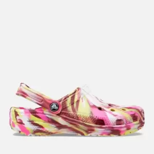 Image of Crocs Classic Tie-Dye Rubber Clogs - M6W7