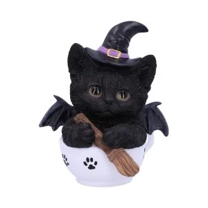 Image of Kit-tea Novelty Tea Cup Witch Cat Figurine