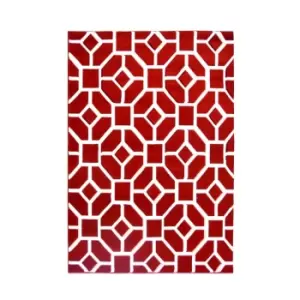 Image of Homemaker Daytona Rug Geo Red 120X170Cm