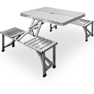 Image of Camping Folding Table and Chairs Set Outdoor Picnic Dining Furniture FOLDED 88x36x11cm