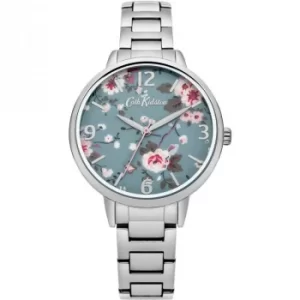 Image of Ladies Cath Kidston Trailing Rose Silver Bracelet Watch