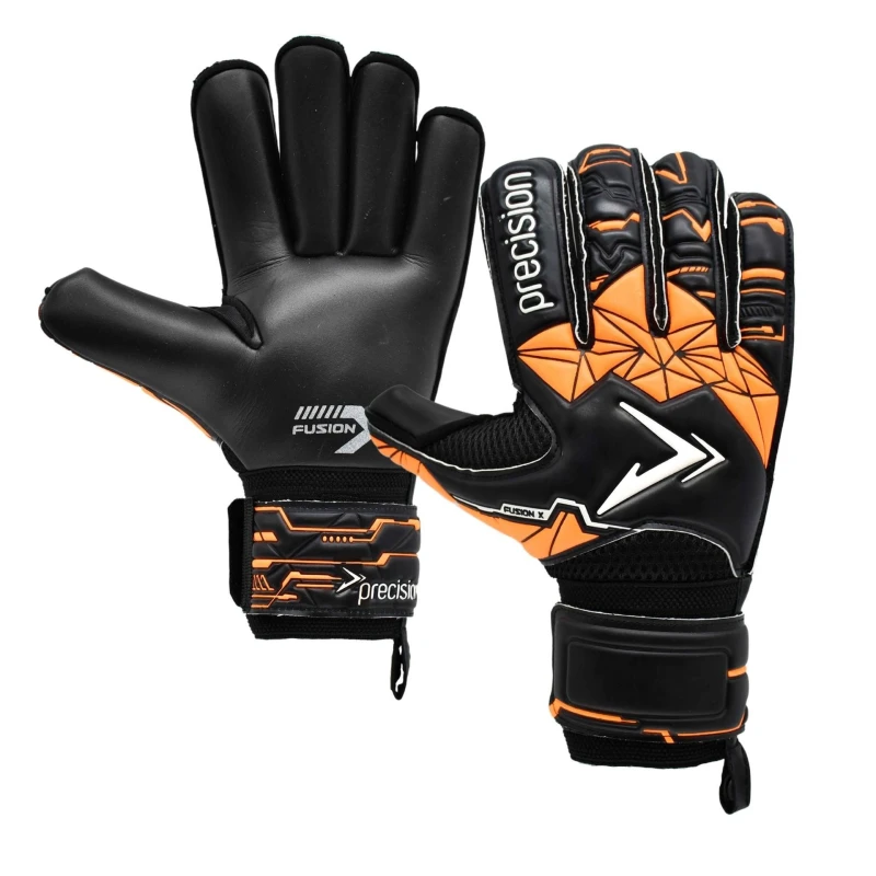 Image of Precision Fusion X Roll Finger Protect boys's Children's gloves in Black