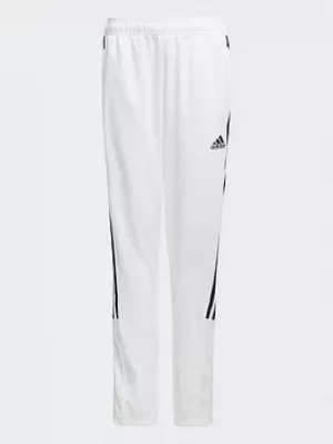 Image of adidas Tiro Tracksuit Bottoms, White/Black, Size 7-8 Years