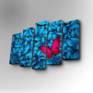 Image of 5PUC-050 Multicolor Decorative Canvas Painting (5 Pieces)