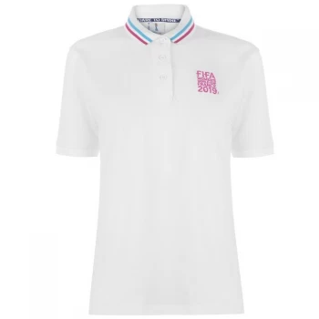 Image of FIFA Womens World Cup England Polo Shirt Ladies - White