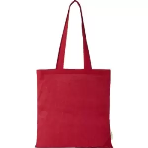 Image of Bullet Orissa Organic Cotton Tote Bag (One Size) (Red)