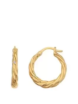 Image of Hot Diamonds X Jac Jossa Entwine Earrings, Gold, Women