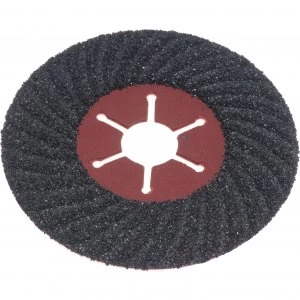 Image of Faithfull 115mm Semi Flexible Silicon Carbide Black Abrasive Discs 115mm 36g Pack of 1