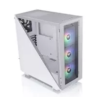 Image of Thermaltake Divider 300 TG Snow ARGB Midi Tower - White Tempered Glass