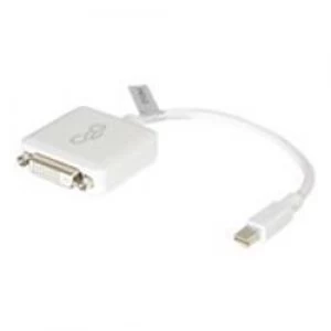 Image of C2G 20cm Mini DisplayPort Male to Single Link DVI-D Female Adapter Cable - White