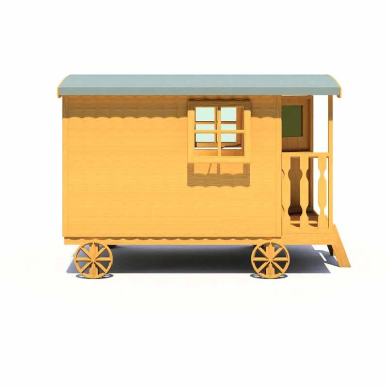 Image of Shire 4x8 Dip Treated Caboose Playhouse