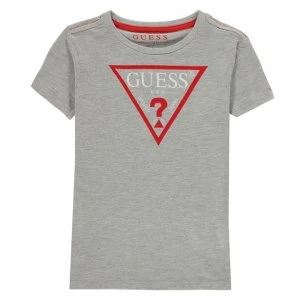 Image of Guess Boys short-sleeved T-Shirt - Grey/Red
