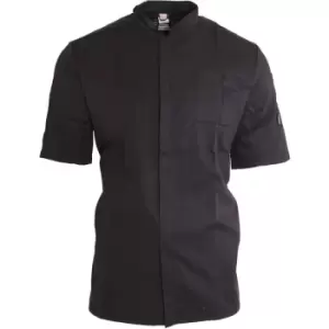 Image of Le Chef Unisex ThermoCool Chefs Prep Jacket (S) (Black) - Black