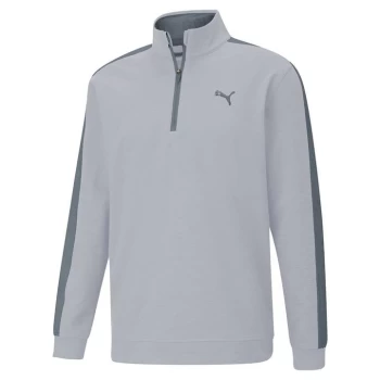 Image of Puma Cloudspun Zip Top Mens - Grey