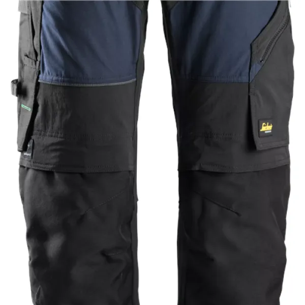 Image of Snickers FlexiWork Work Trousers+ - Navy/Black - 46