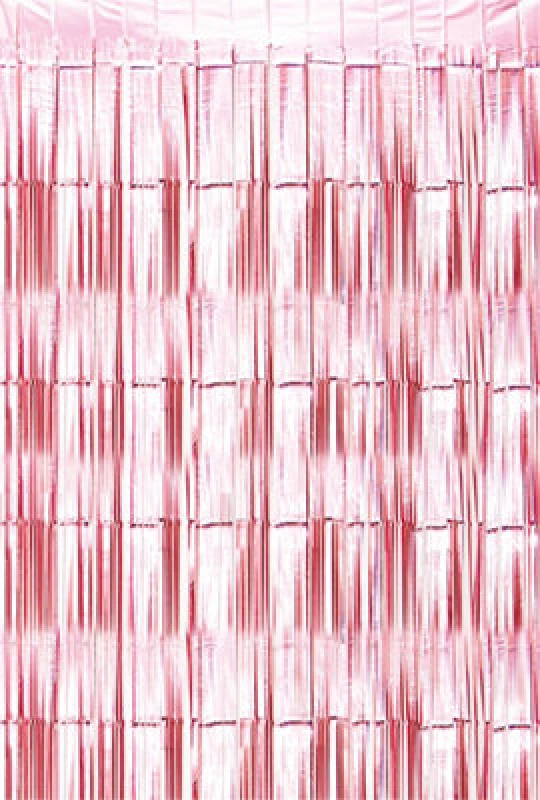 Image of CHEETAHL Rose Gold Foil Fringe Shimmer Tinsel Curtain Party Event Backdrop 1m Wide x 2m Drop ELV-918164