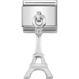 Image of Nomination Composable Classic Silver 3D Eiffel Tower Link 331880/01