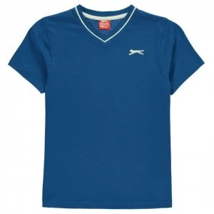 Image of Slazenger V Neck T Shirt Junior Boys - Royal Blue