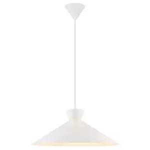 Image of Dial Dome Pendant Ceiling Light White E27