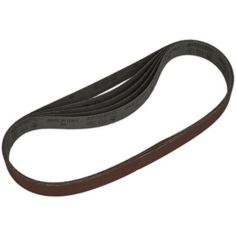 Image of Loops 5 PACK - 25mm x 762mm Sanding Belts - 80 Grit Aluminium Oxide Slim Detail Loop Multi
