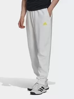 Image of adidas Clubhouse Tennis Joggers, White, Size S, Men