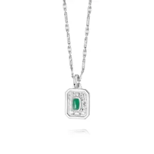 Image of Daisy London May Emerald Birthstone Necklace Sterling Silver