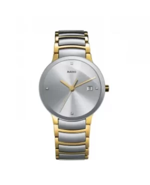 Image of Rado Centrix L Quartz Jubile Silver Dial Two-tone Mens Watch R30931713 R30931713