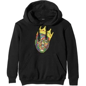 Image of Biggie Smalls - Crown Unisex Small Hoodie - Black