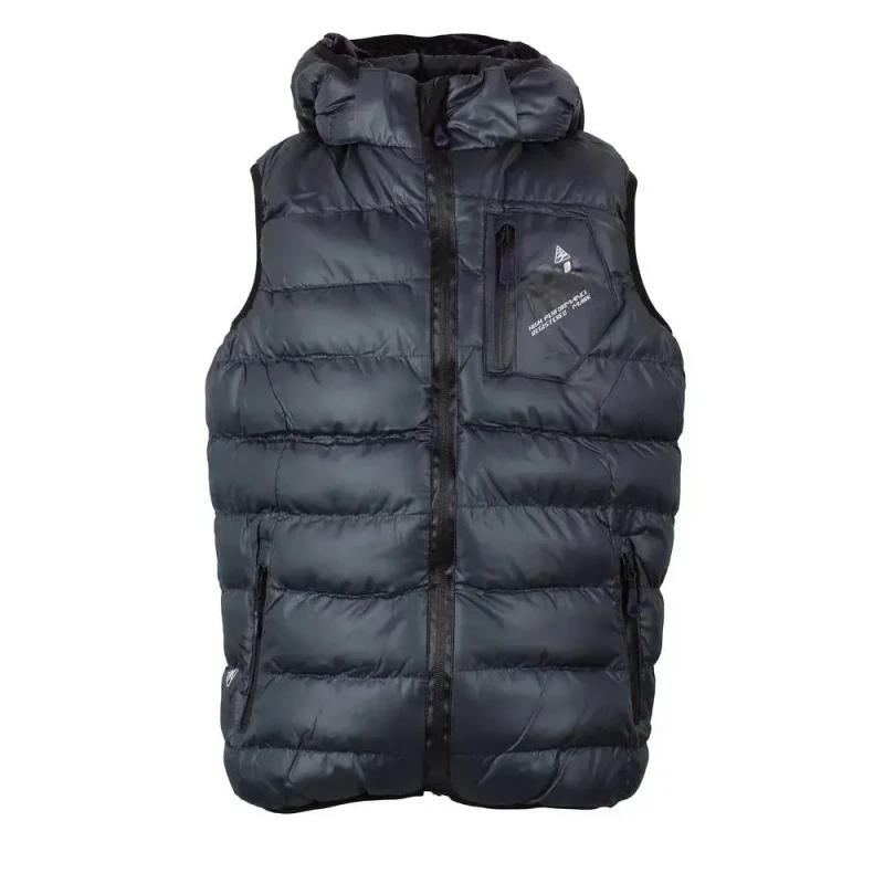 Image of Peak Mountain Children's Peak Mountain Ecarti Ski Puffer Vest Noir Male 4 ans ECARTI/3-8/YL/B-CARBONNE