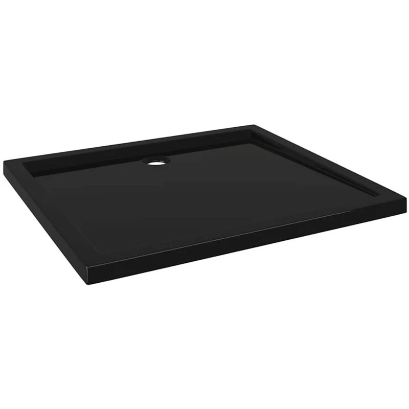 Image of VIDAXL Rectangular abs Shower Base Tray Black 80x90cm Vidaxl 8720286206195