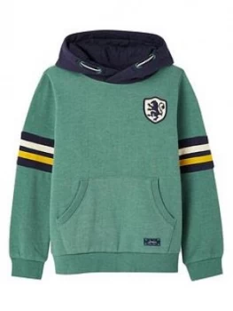 Image of Joules Boys Shilton Hooded Sweat Top - Green