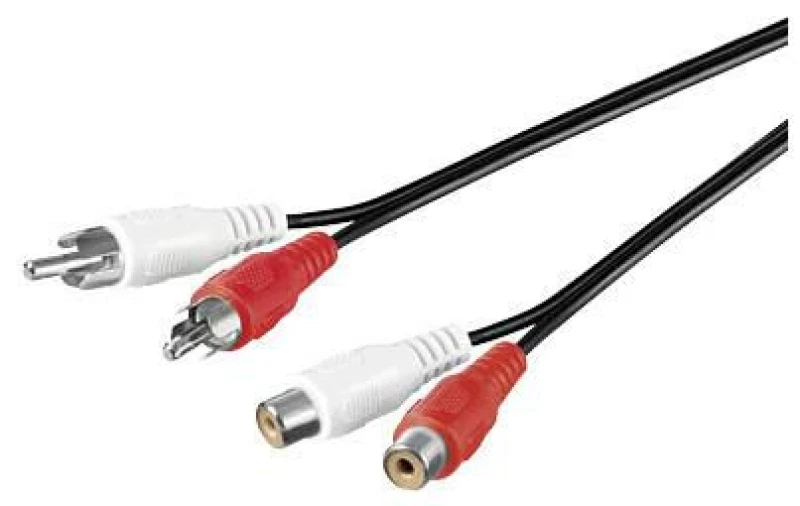 Image of Microconnect AUDCH10 audio cable 10 m 2 x RCA Black