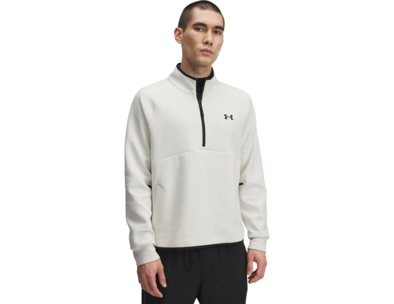 Image of Under Armour Unstoppable Flc Half Zip Top White C110 2XL