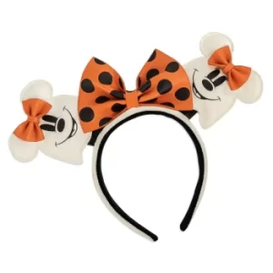 Image of Loungefly Disney Ghost Minnie Glow In The Dark Cosplay Headband