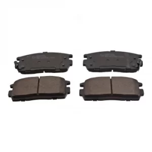 Image of Brake Pad Set 16631 by Febi Bilstein Rear Axle