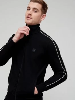 Image of BOSS Sommers Tracksuit Jacket - Black, Size L, Men