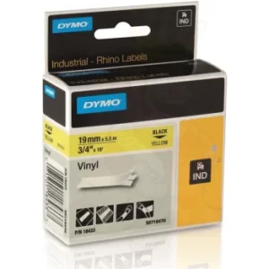Image of Rhino 19MM Yellow Perm Vinyl Tape 18433